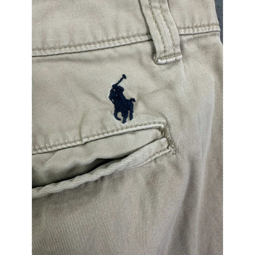 Polo Ralph Lauren Men's‎ Khaki Chino Pants Tan Cotton Twill Size 14 Pony Logo